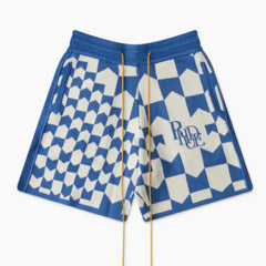 Rhude RHACING CHECKERED KNIT Shorts