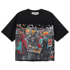 Crew Rhinestone Cropped Tee